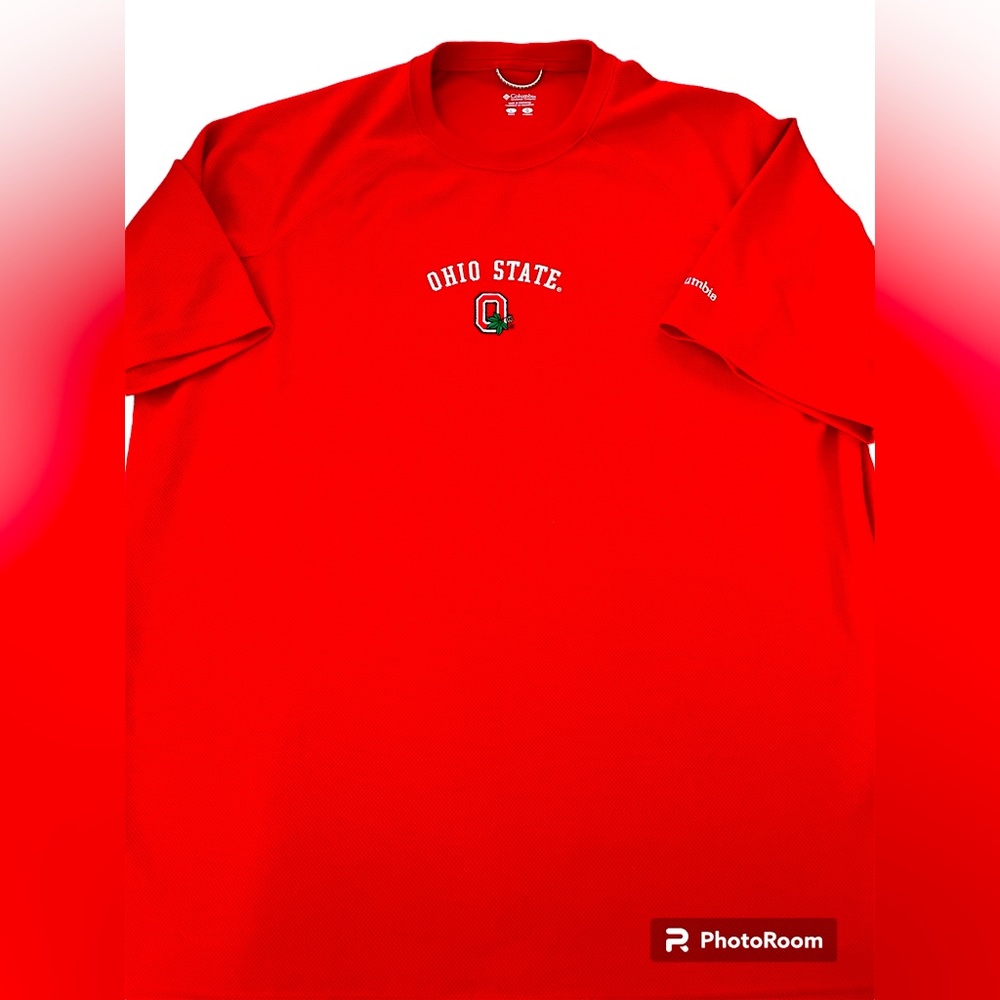 Columbia Ohio State Buckeyes Game Day Shirt Red Mens Size L Football